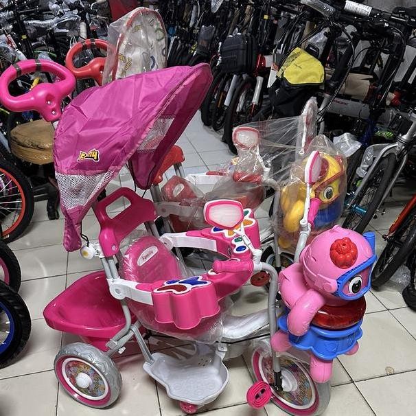Sepeda Anak Roda 3 Ta Family Ubur Ubur Musik Pengaman Dorong Sender