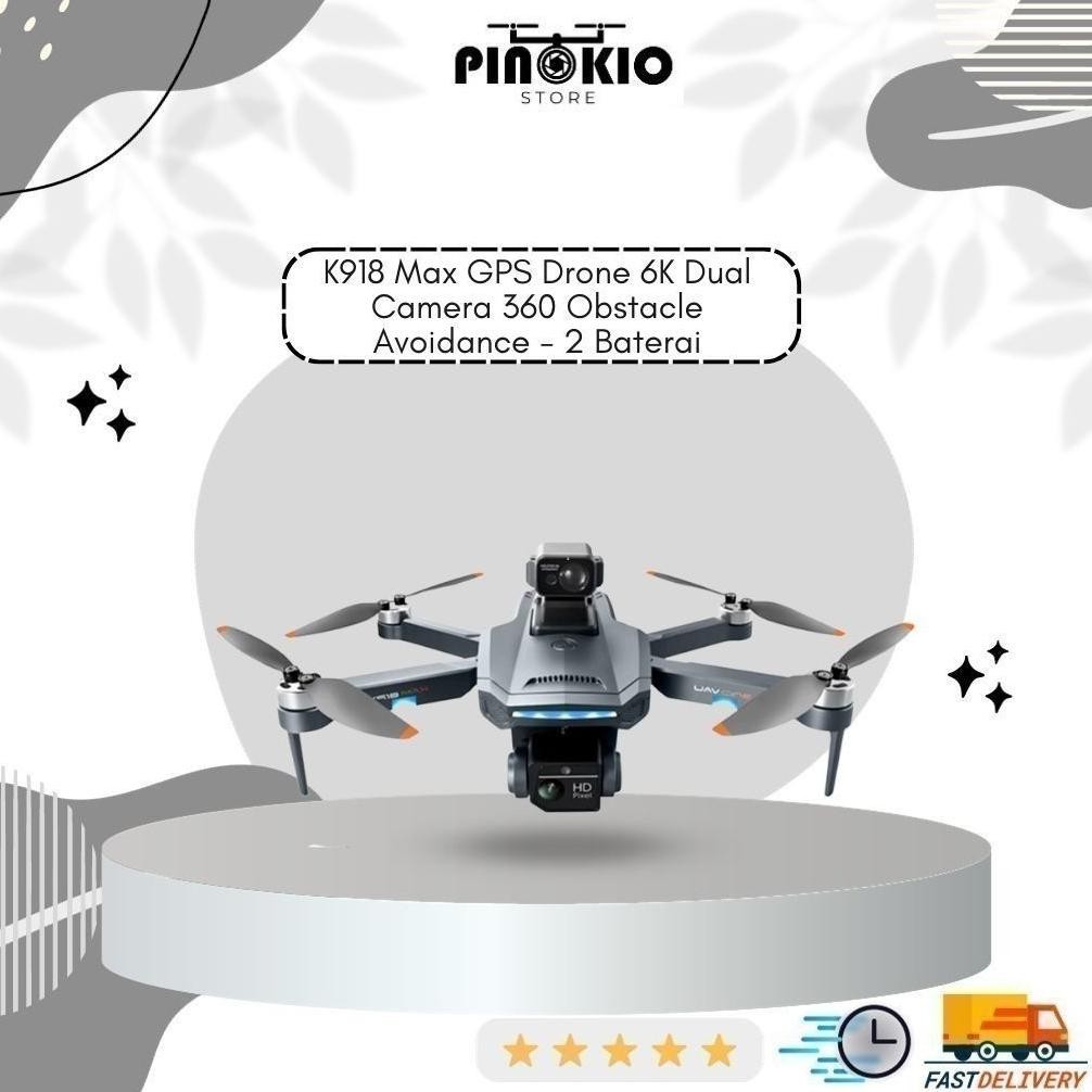 Terlaris K918 Max Gps Drone 6K Dual Camera 360 Obstacle Avoidance