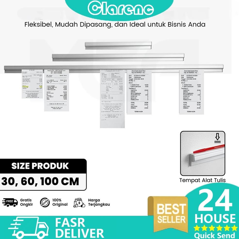 

30CM/60CM/100CM RECEIPT HOLDER / PENJEPIT KERTAS BON BILL/ CAPITAN NOTA STAINLESS