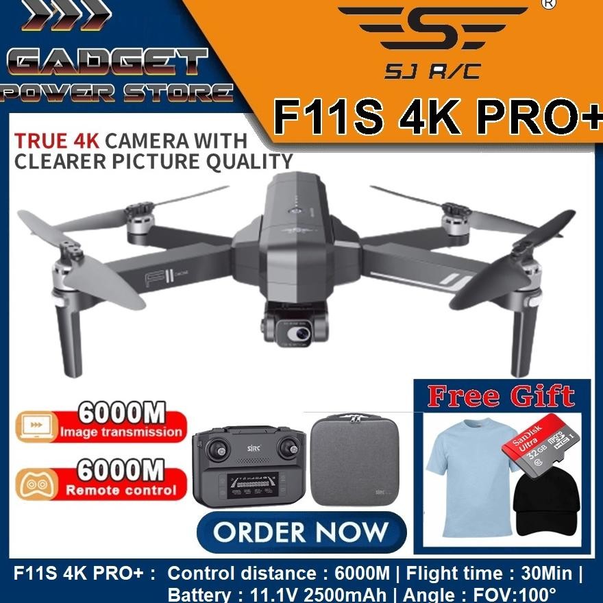 Terlaris Drone Sjrc F11S 4K Pro Plus 6Km Drone Gps 2-Axis Gimbal 4K Camera Self-Stabilized
