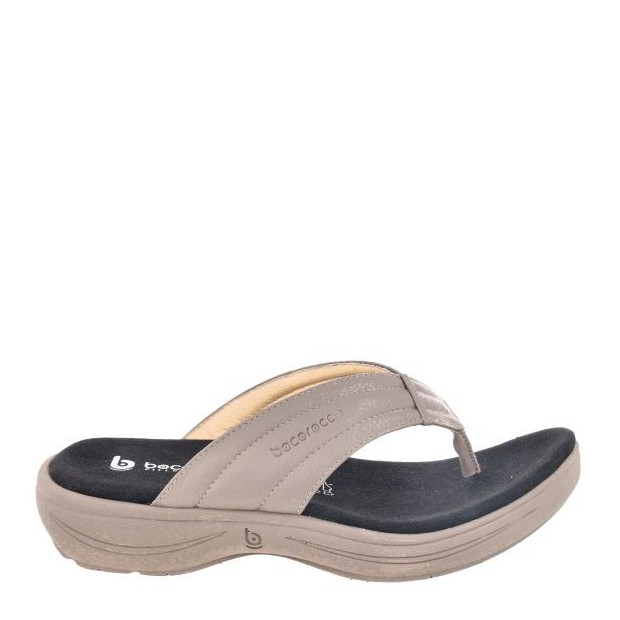 Bocorocco D. Verona 23 Taupe - Sandal Casual Wanita Umroh Haji Kulit Asli - Nyaman & Halal