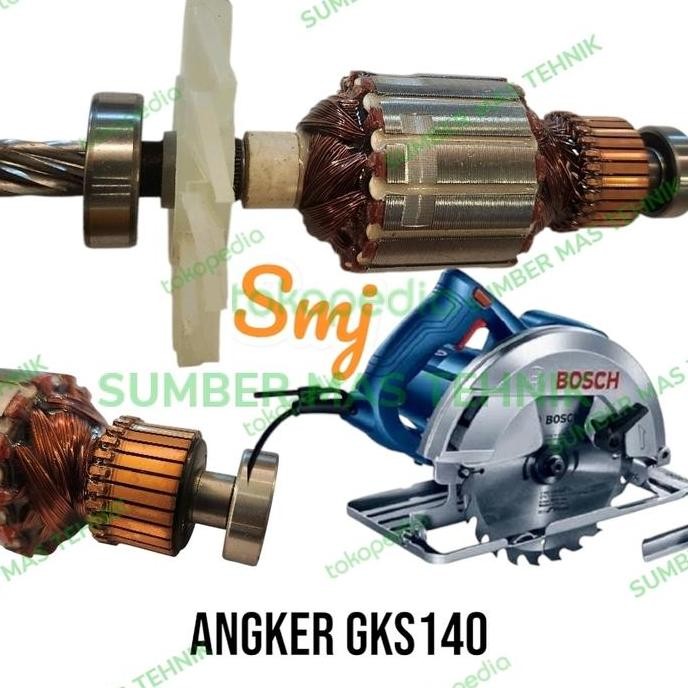 Diskon (1) angker mesin potong kayu gks140 armature mesin bosch gks140 sumbermte dijamin