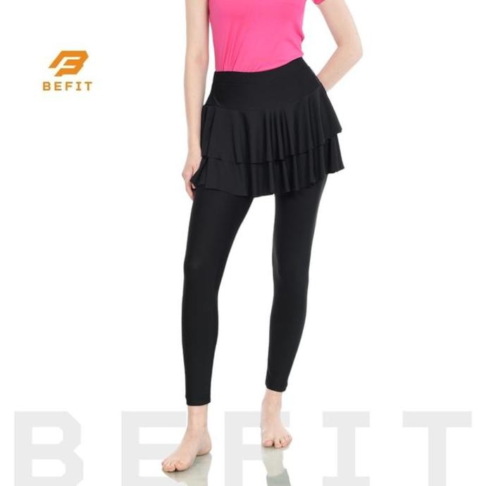 Legging Rok Olahraga Wanita Ruffle/ Legging Rok Senam Wanita/ Legging Rok Tennis Wanita/ Legging Rok