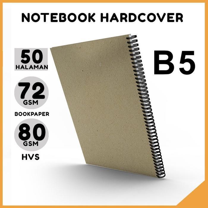 

SWG Notebook B5 Hardcover Spiral Kawat/ Buku Catatan Polos/Agenda /Jurnal