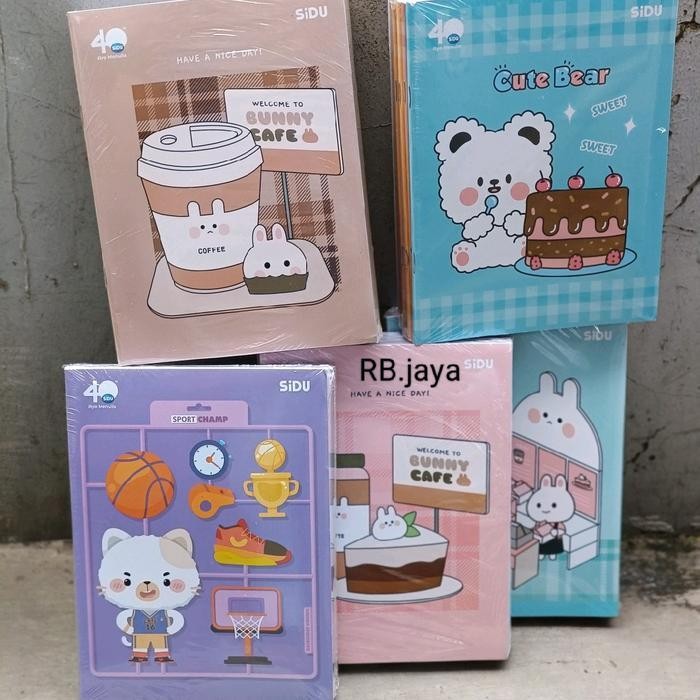 

SWG 1 pack isi 10 buku tulis sinar dunia motif cewek cowok/ buku tulis sidu 38 lembar Kertas Paper Stationery