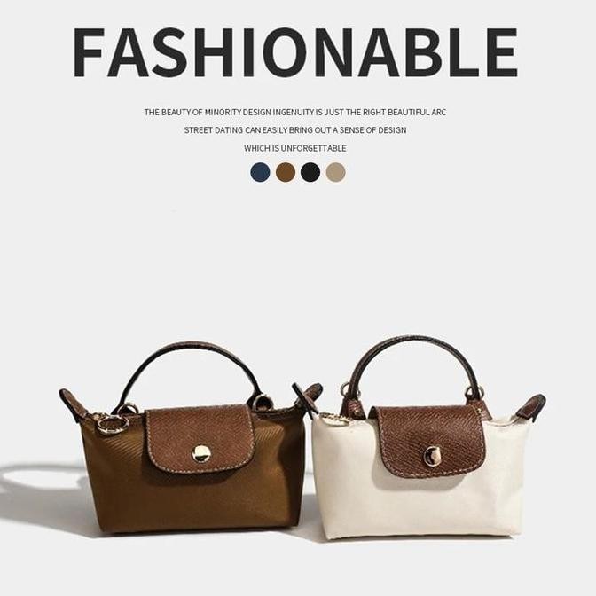 Asli Tas Selempang Mini Y2K Wanita Model 2024 Tas Tengteng Fashion Longchamp Lookalike