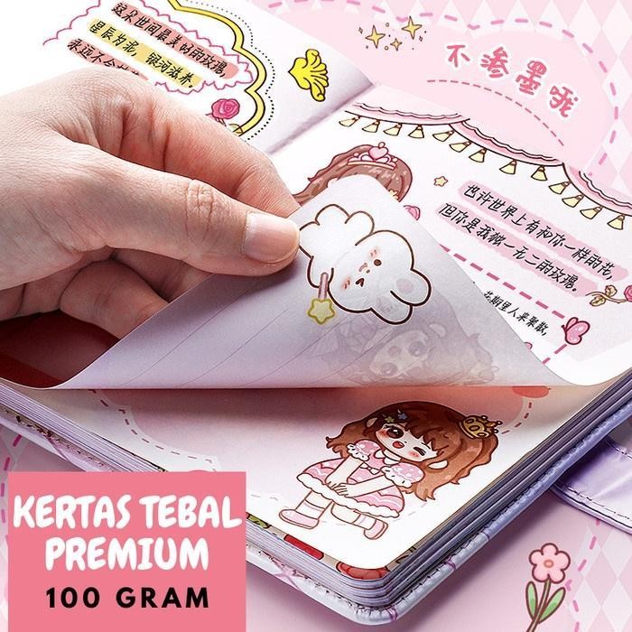 

SWG Buku Diary Journal Agenda Notebook Planner magnetic Hard Cover ST0051 stationery Kertas Stiker