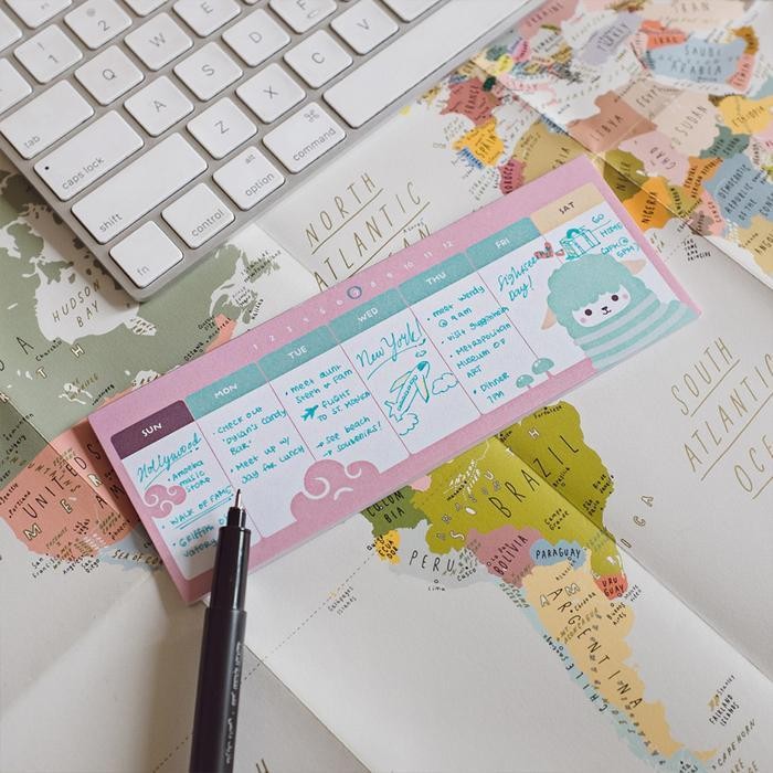 

SWG Fluffy Animal Weekly Plan Memopad / Buku Planner / Planner Mingguan