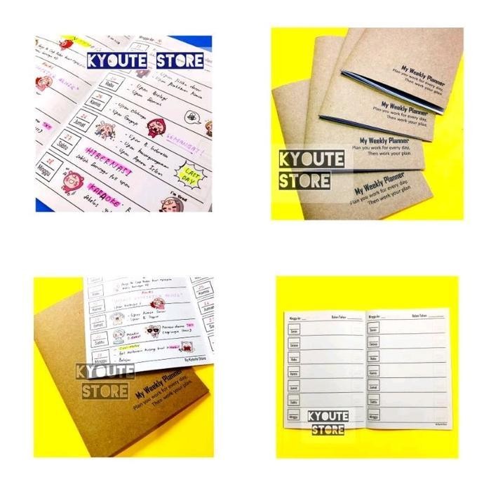 

SWG Buku My Weekly Planner Kyoute A5 Perencanaan Harian Agenda Schedule Daily Planning Kertas