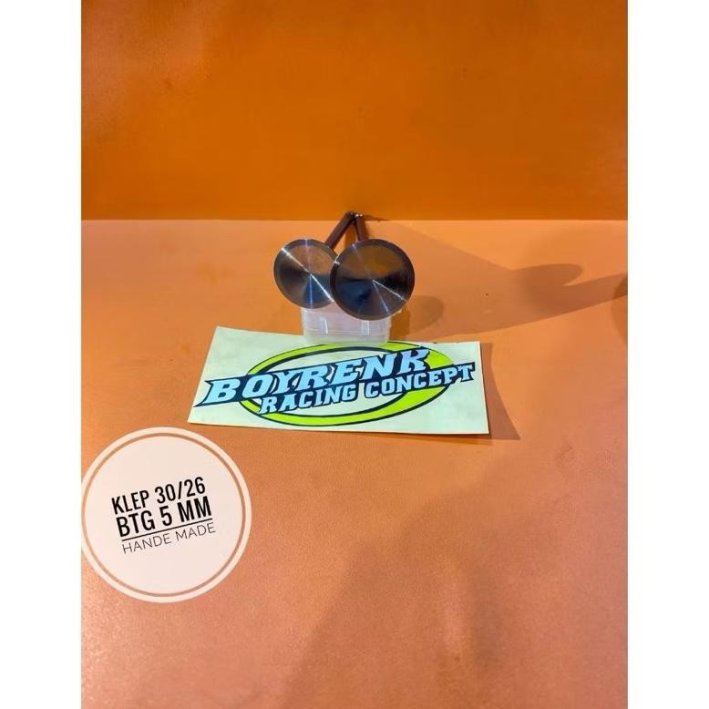 [Klep Mentah Racing] Klep Racing Boyrenk Type B/Klep Mentah Boyrenk/Valve Racing/Klep Custom Batang 