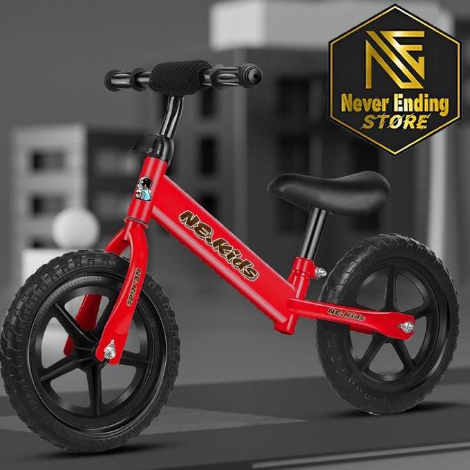 Sepeda Anak Nekids Pushbike Balita Umur 1 2 3 4 5 6 Tahun Balance Bike Perempuan Laki Laki Warna Mer