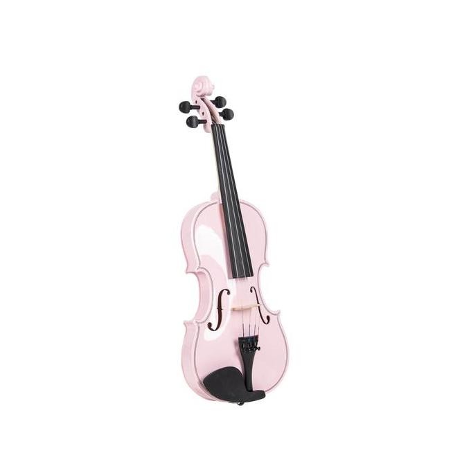 Biola Akustik Mandalika Size 4/4 Pink Include Hardcase PS