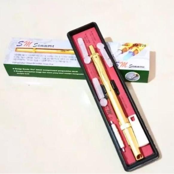 Produk Baru Pen Bekam Samora Gold SM228 - Alat Bekam Lancing Terapi Kop Angin