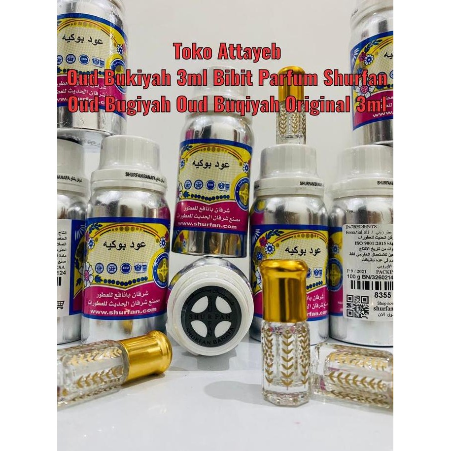 Oud Bukiyah 3Ml Bibit Parfum Shurfan Banafa Oud Buqiyah Original 3 Ml