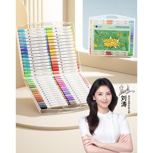 

Enmy Acrylic Marker 12 / 24 / 36 / 48 / 60 / 80 Warna Spidol Akrilik