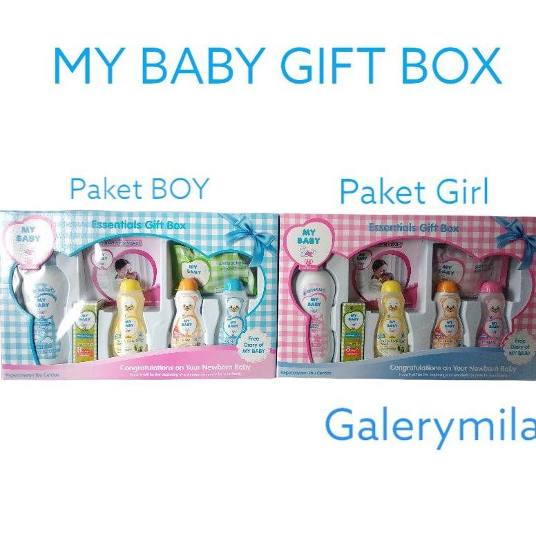Terlaris 1 Set Box_ My Baby Gift Box/ Paket Perawatan Kulit Bayi/ Paket Bedak Bayi/ Paket Baby Oil