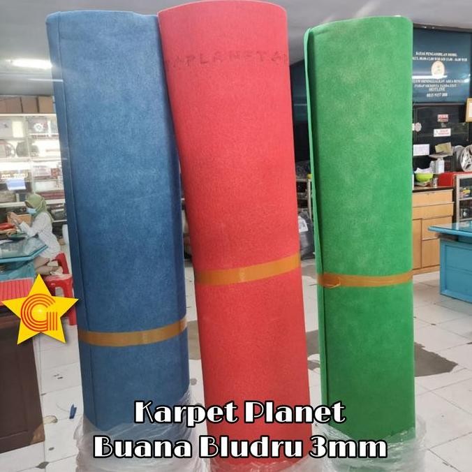 Karpet Bludru Polos Planet Super Buana 1 Roll 2x30m 3mm