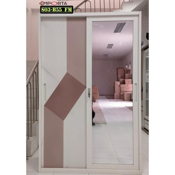 

Lemari Besi Sliding 2 Pintu Importa Jumbo
