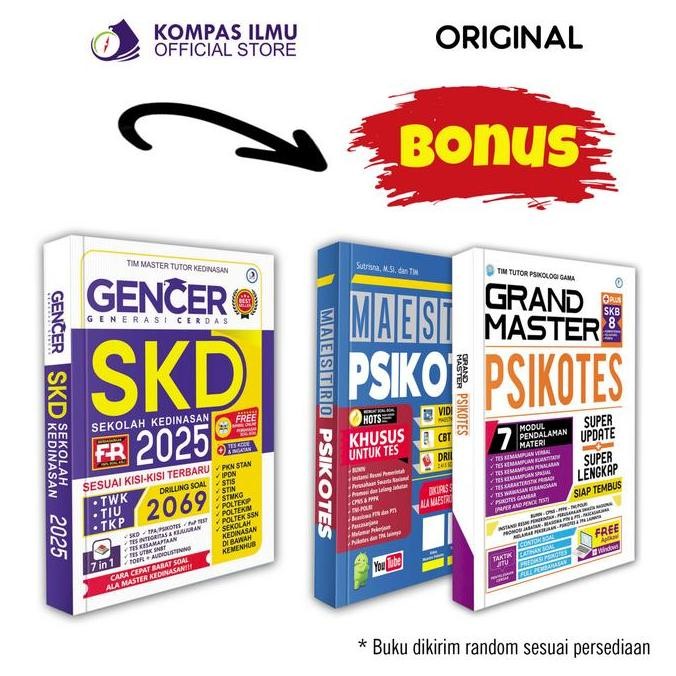 Sale Buku Tes Skd Kedinasan Terlengkap Gencer Skd Kedinasan 2025 Terbaru + Bonus Psikotes