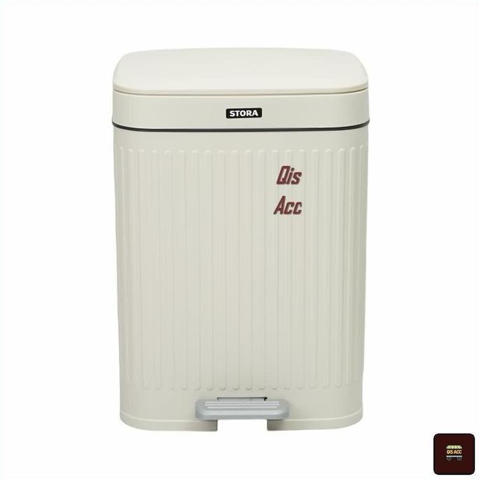 STORA Doric Tempat Sampah Injak Plastik PP Softclose 12 Ltr