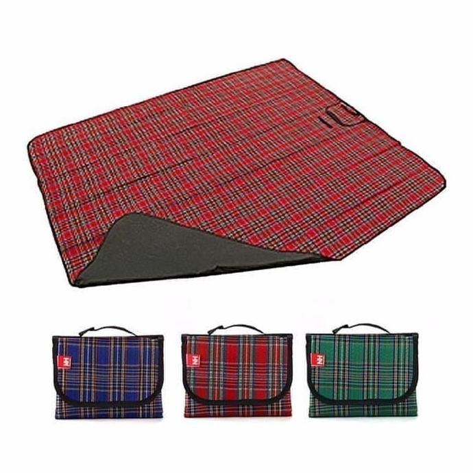 (BISA COD) Matras Tikar Lipat Besar Tiker Piknik 150 x 180 cm / Foldable Camping Karpet Tamasya Micr