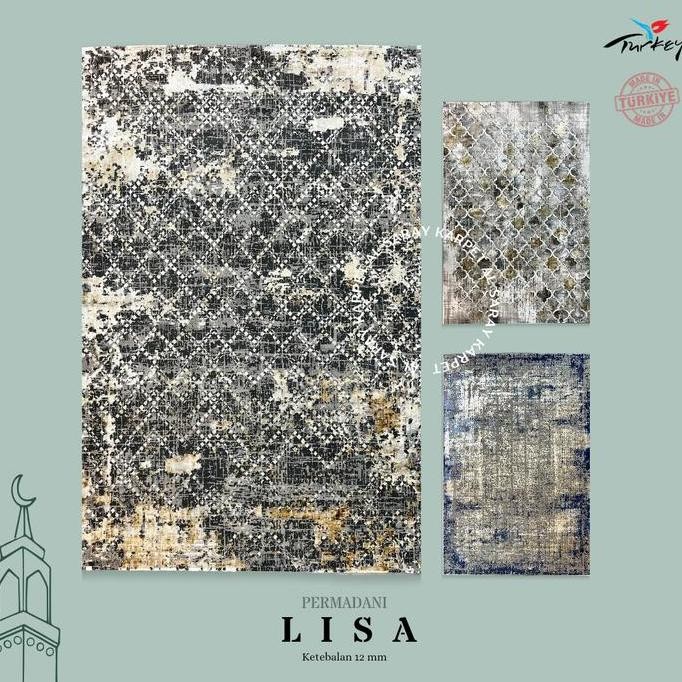 Karpet Permadani Import Turki Jumbo Lisa Uk 250 x 350 Motif Abstrak