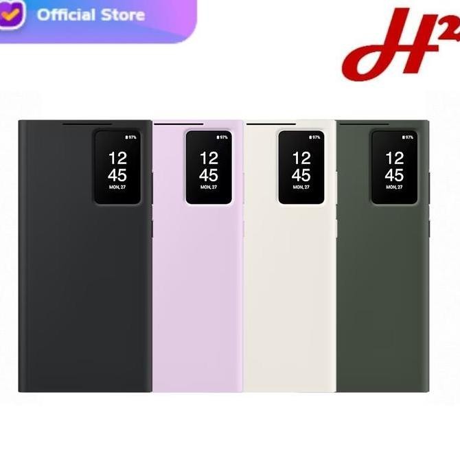 TERBARU - Samsung Galaxy S23 Ultra Smart View Wallet Case Cover - Original