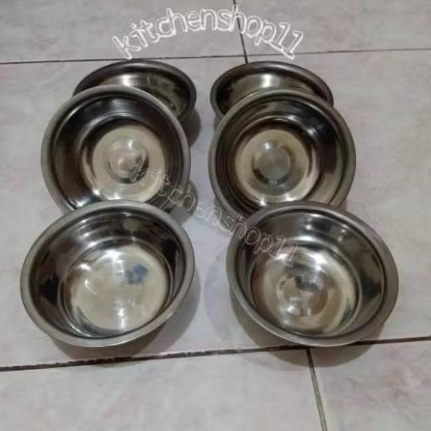 Kobokan mangkok stainless 12.5cm / mangkok soup kecil / mangkok cetakan nasi tim KS