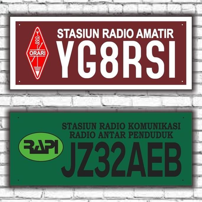 

PAPAN CALLSIGN RAPI/ORARI - AKRILIK - STANDAR PERMEN - 50 x 20 CM