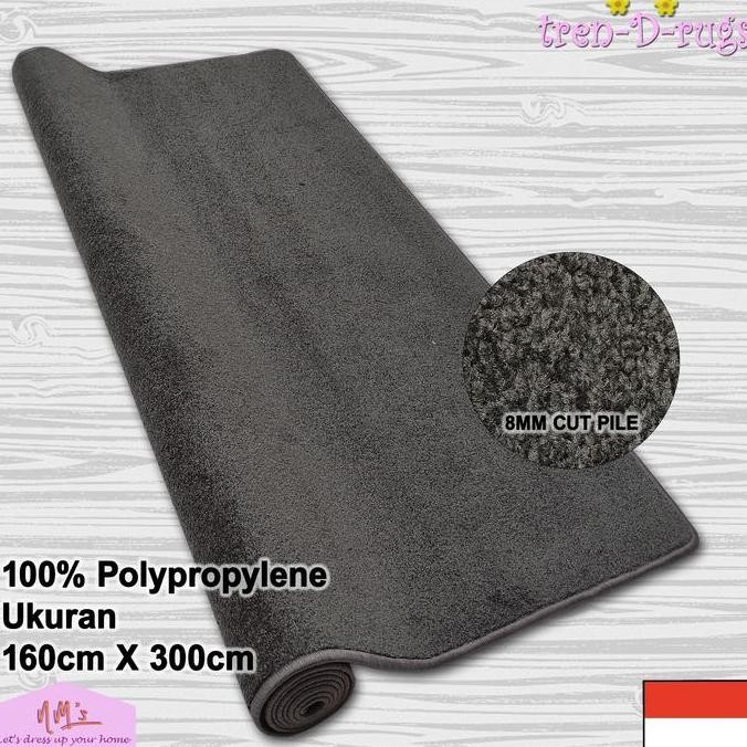 Karpet permadani polos jumbo bulu tebal alas ruang tamu minimalis NMs