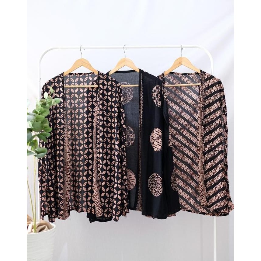 CAPE BLAZER CARDIGAN BATIK WANITA ATASAN BATIK WANITA BAJU LUARAN WANITA ATASAN WANITA KADIGAN BATIK