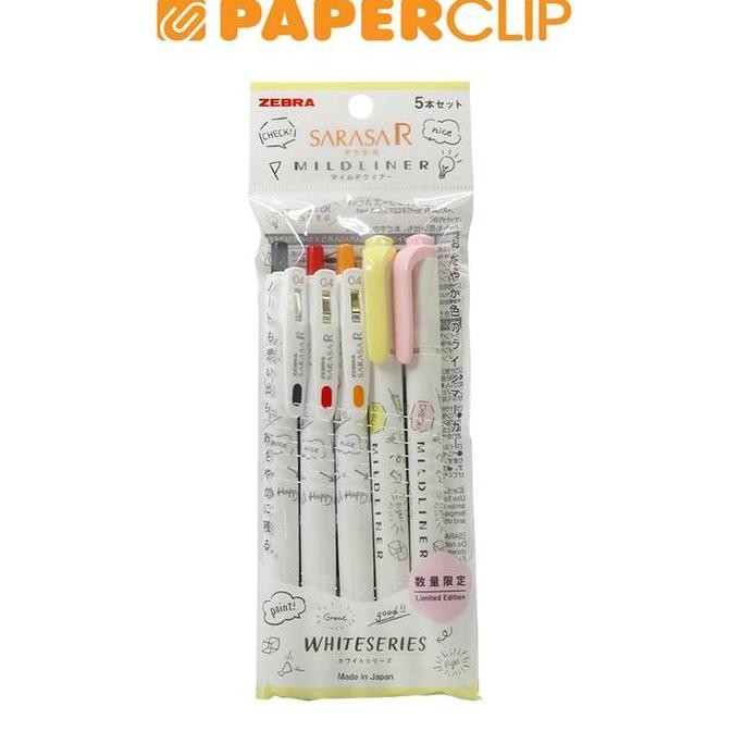 

TERLARIS - PAKET ALAT TULIS ZEBRA SARASA R MILDLINER WHITE SERIES