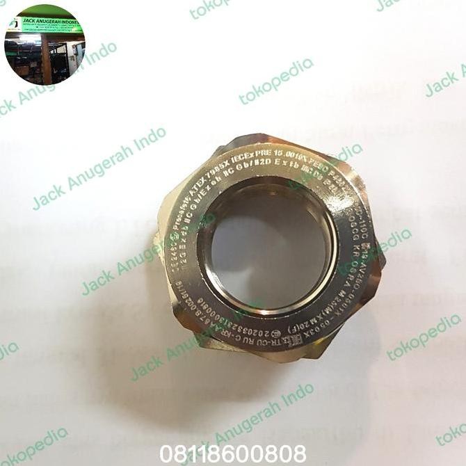 OSCG OSRA Eex proof Reducer cable gland M25 M x M20 F brass  nikel Terlaris