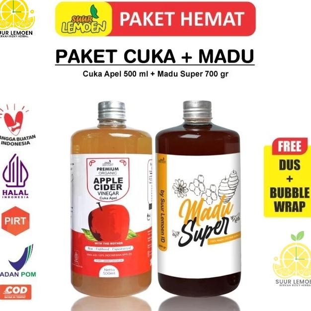 

Suur Lemeon Paket Asam Lambung Cuka Apel Ml Dan Madu Hutan 700Gr