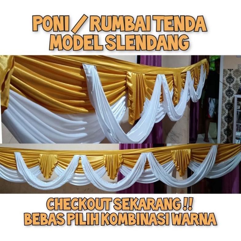 Poni tenda / rumbai tenda selendang mayang Nugi