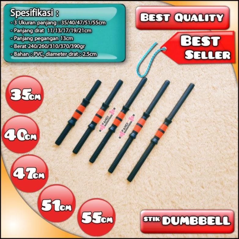 Stick Dumbell 35cm PVC - Stik Dumbbell 35cm PVC - Stik Barbel PVC 35cm Nugi