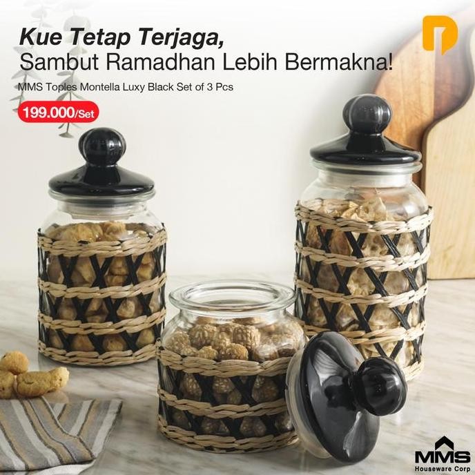 +%+%+%] MMS Toples Montella Luxy Black Set of 3 Pcs