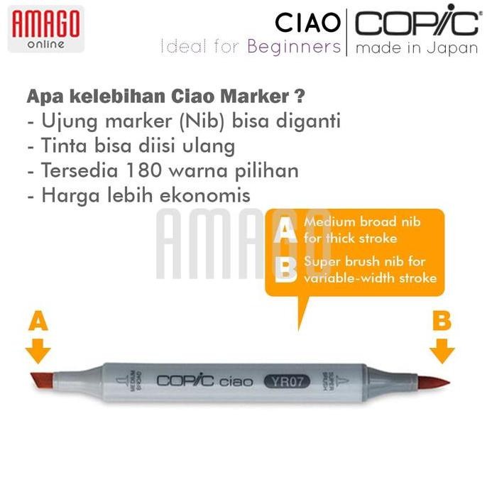 

COPIC CIAO - 72 COLOR SET B - CCM/72B