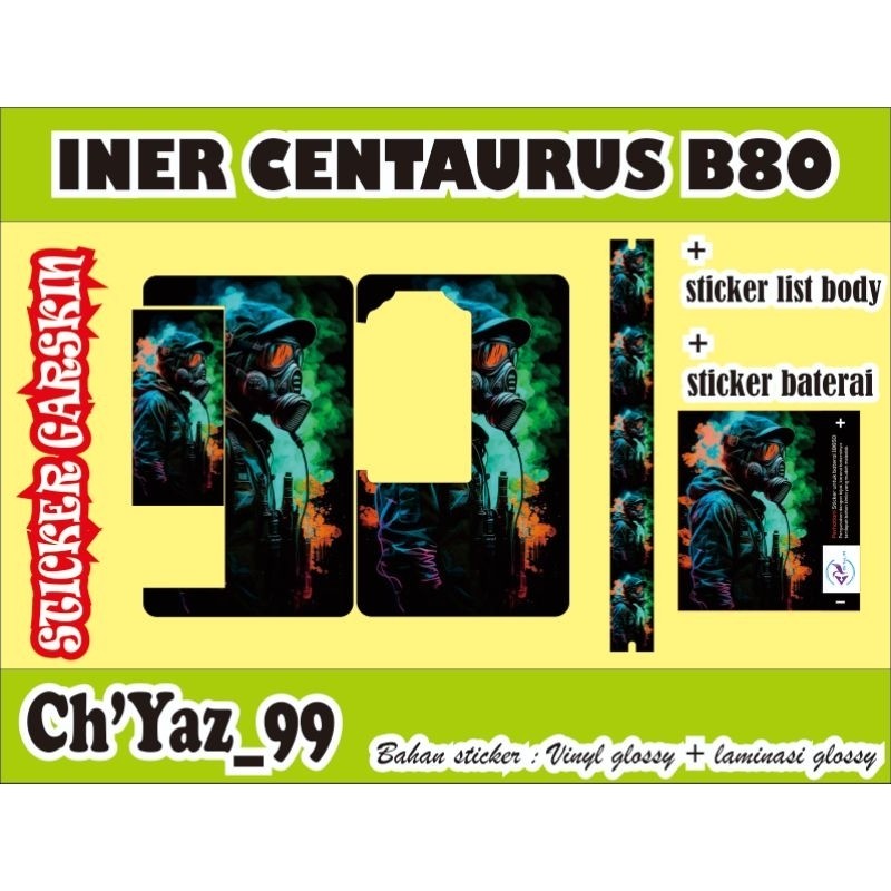 

Premium Cut - Paket Murah Cent4 B80 M Garskin Stiker / Case Custom Terlaris 2PCS/ Fullbody