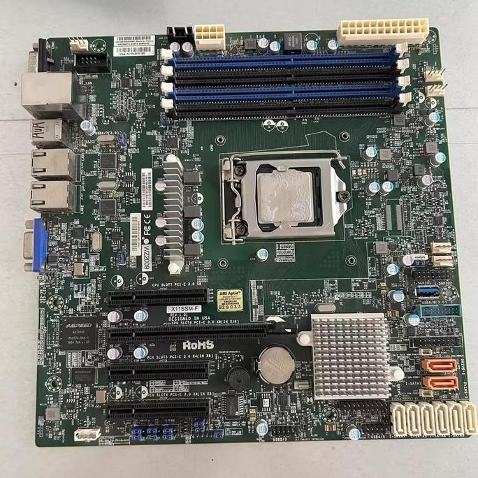 MOTHERBOARD SUPERMICRO X11SSH-F X11SSM-F LGA 1151 CHIPSET C236 COCOK BUAT SERVER MIKROTIK DLL ORIGIN