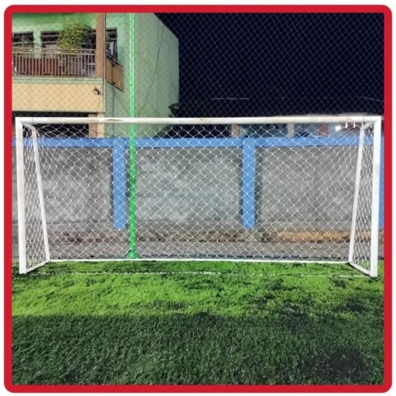 jaring gawang sepakbola internasional tali tebal 6mm Nugi