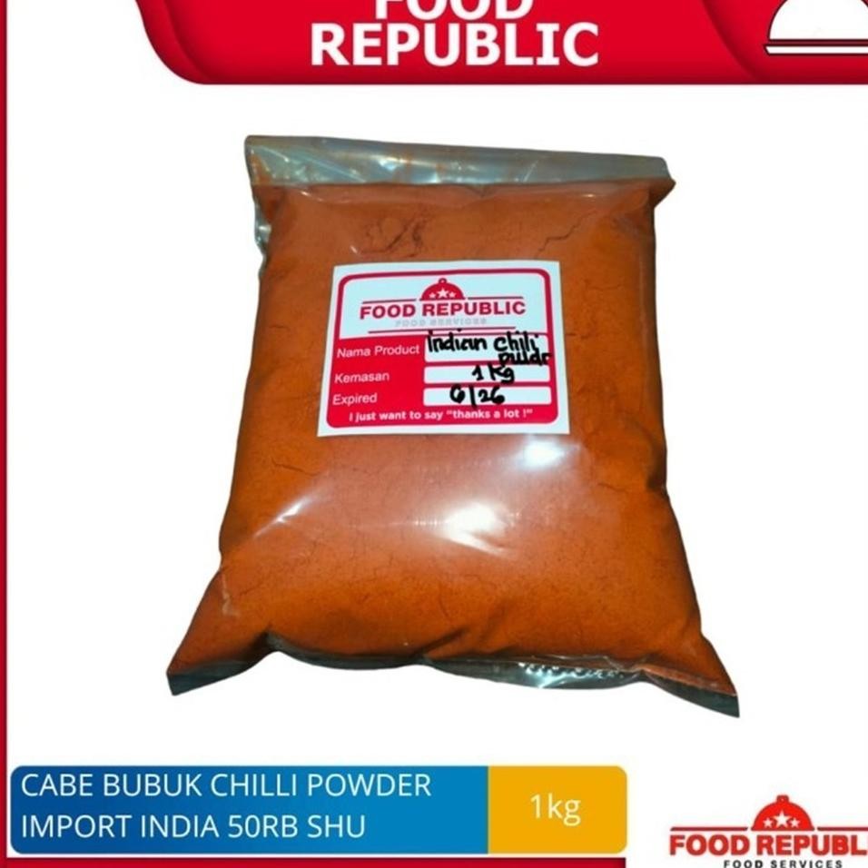 

Cabe Bubuk Chilli Powder 1Kg Murni Shu 50Extra Pedas India