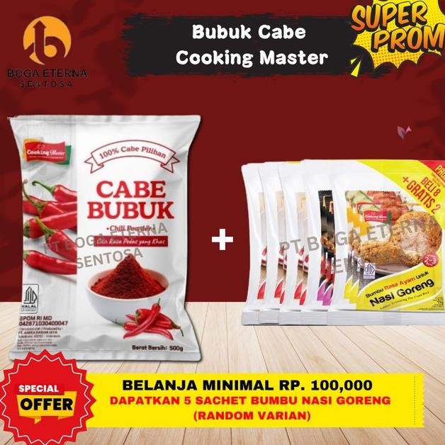 

Cooking Master Cabe Bubuk Kemasan G Halal