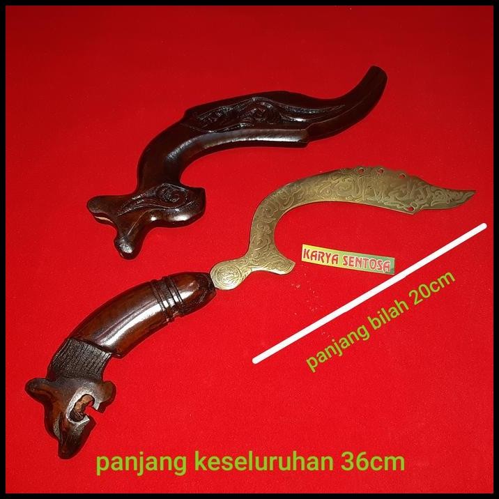 Barang Antik Kujang Kuningan Sedeng Sandangan kayu Ukir