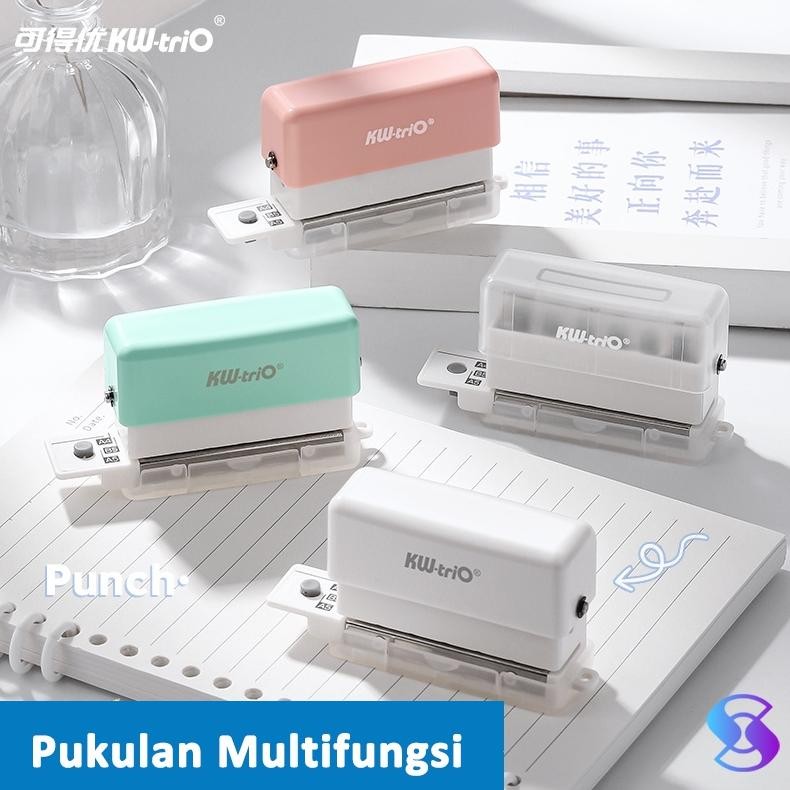 

Readyy!! A4 A5 B5 6 lubang Mini Pembolong Kertas / Pelubang Kertas Kecil / Paper Punch-Suning Mall