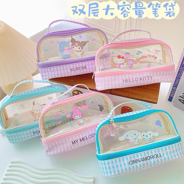 

Readyy!! Tempat Pensil PVC Korean 2 Tingkat Kuromi Melody Cinnamoroll | Tempat Pensil Anak Cute