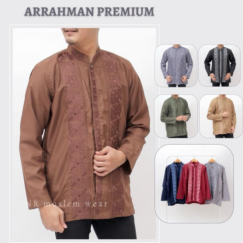 Sg Baju Koko Warna Lengan Panjang , Koko Premium Arrahman Kode A35