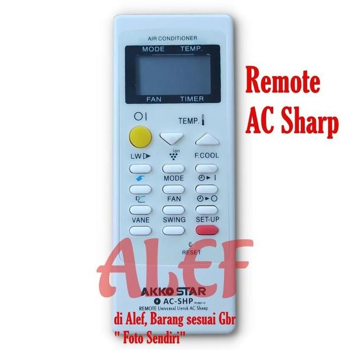 Remote Ac Sharp Remot Semua Ac Split Terbaru