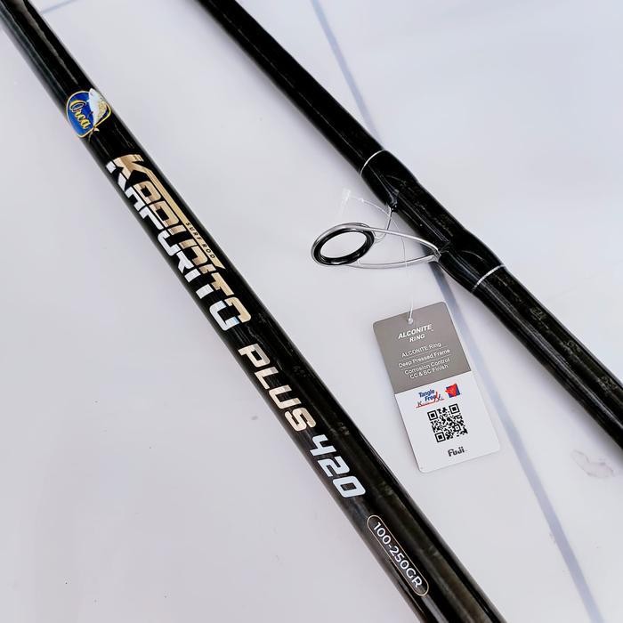FT Joran Surf Rock Fishing Orca Kapurito Plus 420 Cm /Joran Pasiran Atau Tongkat Pancing Sambung 3 R