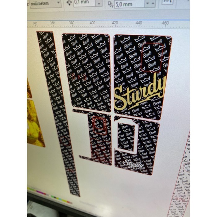 

Premium Cut - Terlaris Stiker B80 B60 Centa Aio Sturdy Hitam Garskin Stiker / Case Custom Terlaris 2PCS/ Fullbody